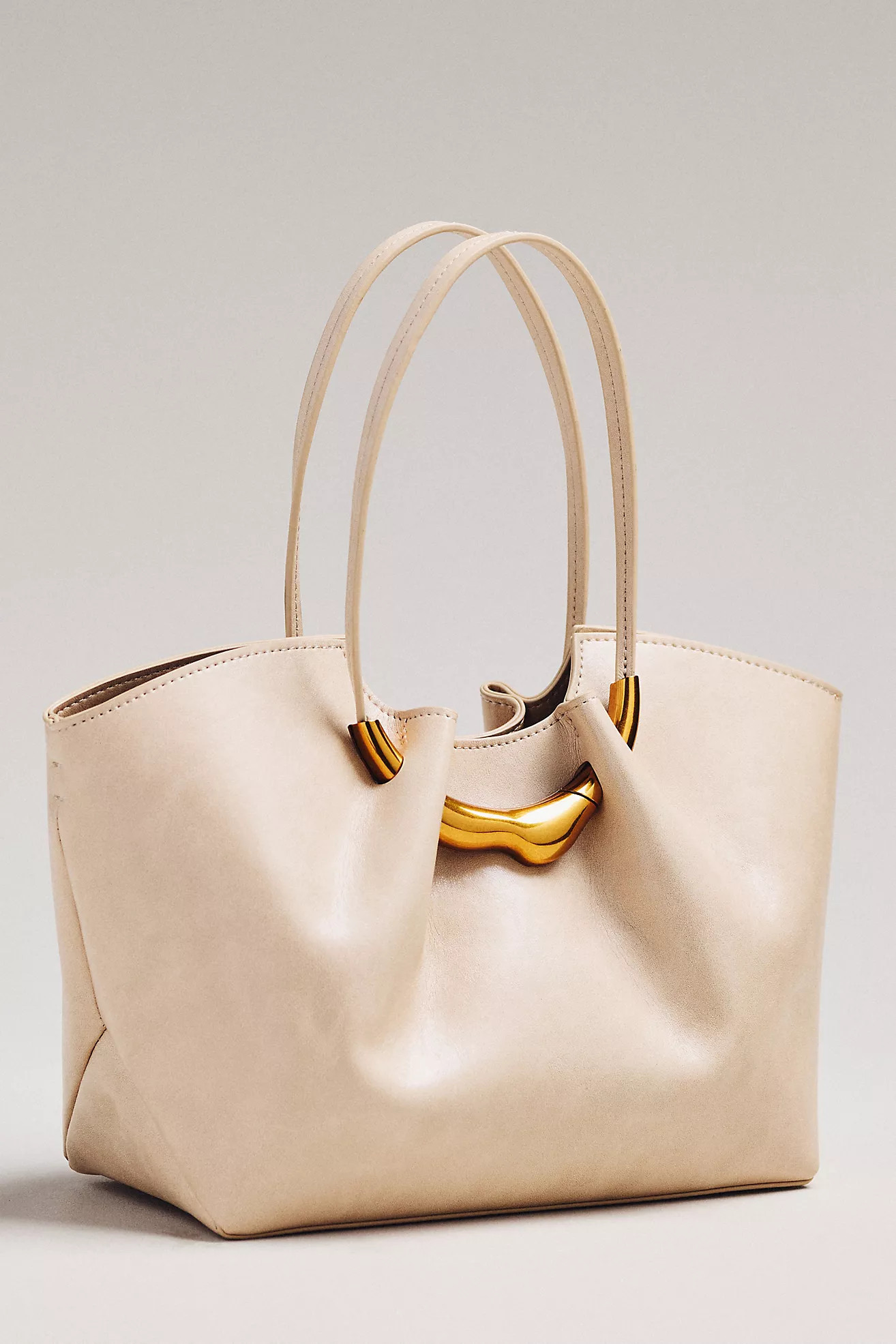 Molten Hardware Shiny Textured Tote | Anthropologie (US)