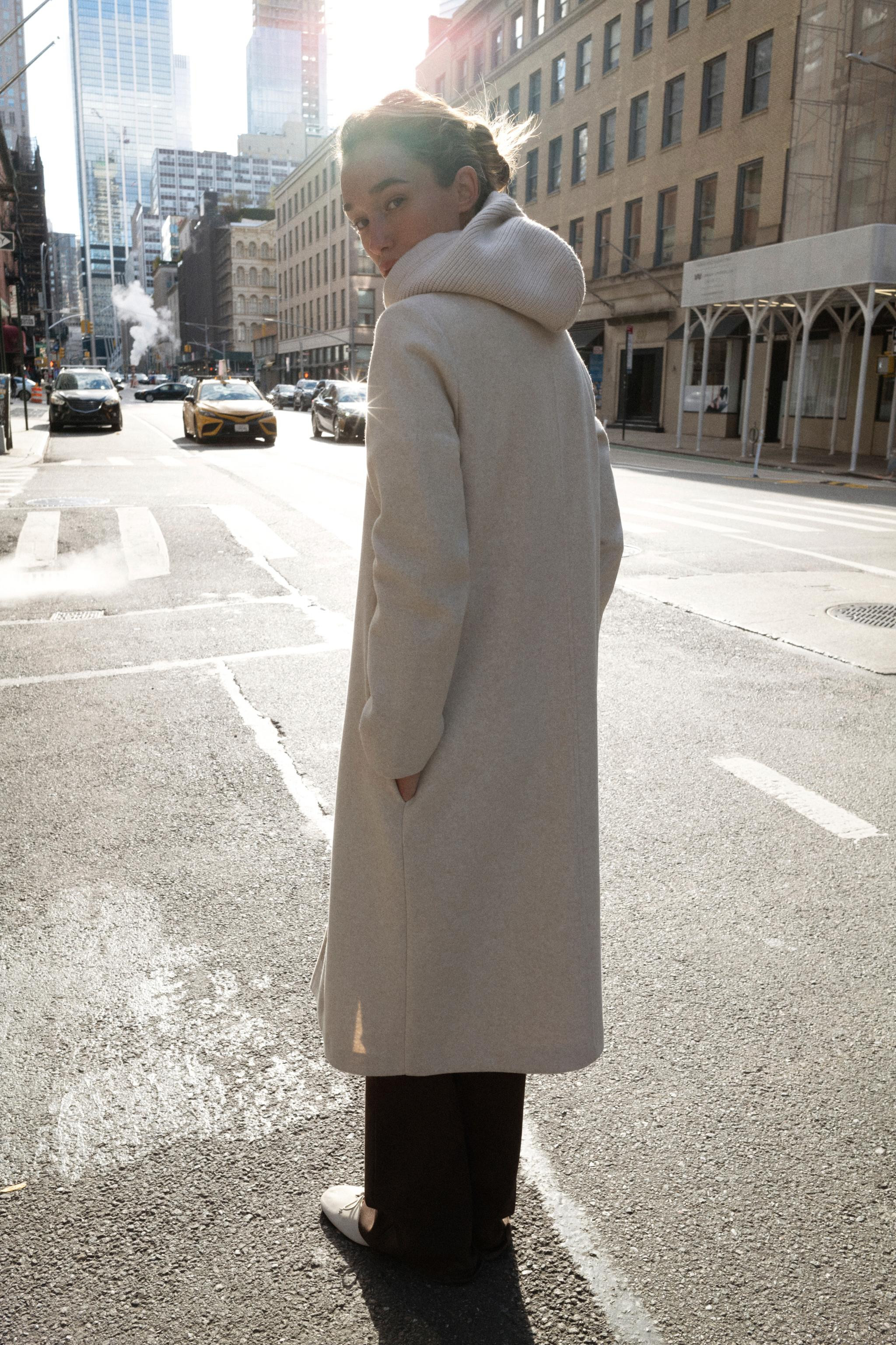 SOFT HOODED COAT | Zara US