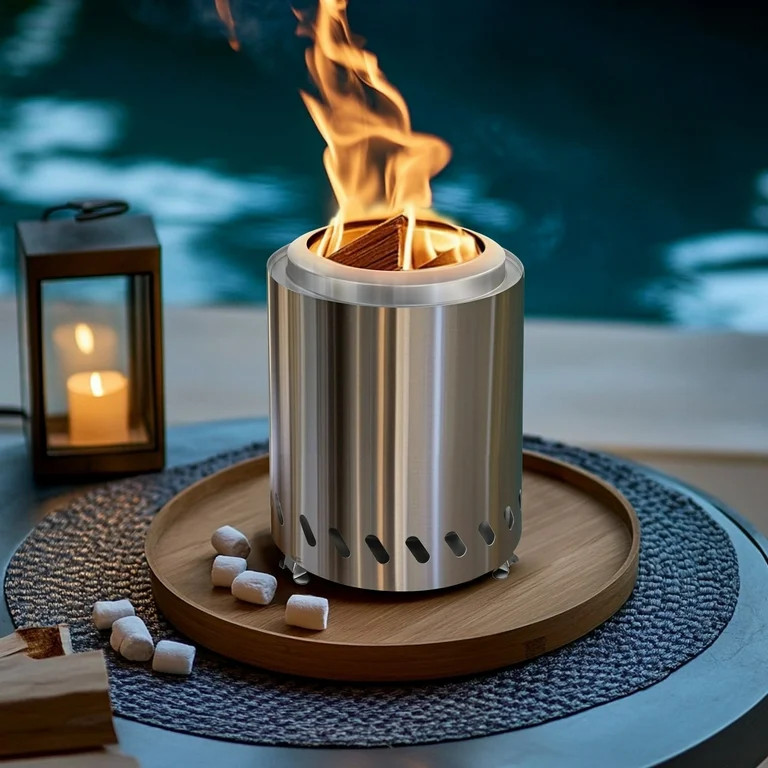 10'' Tabletop Fire Pit, Camping Stove for Outside, Portable Firepit Smokeless,Outdoor Solo Fire S... | Walmart (US)