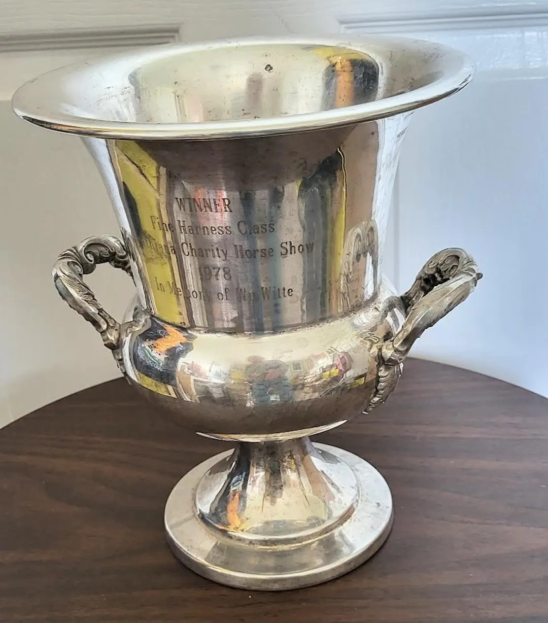 Antique Newburyport Silverplate Champagne / Wine Chiller Double Handle Ice Bucket 4305N With Engr... | Etsy (US)