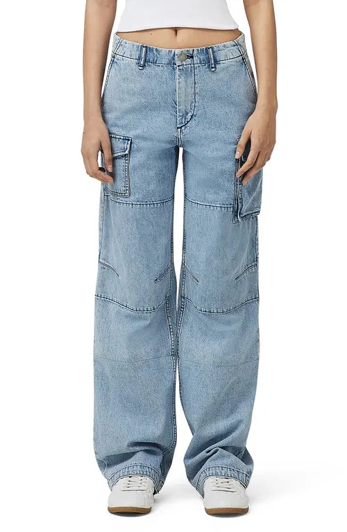 rag & bone Nora Wide Leg Cargo Jeans in Lakeside at Nordstrom, Size 24 | Nordstrom