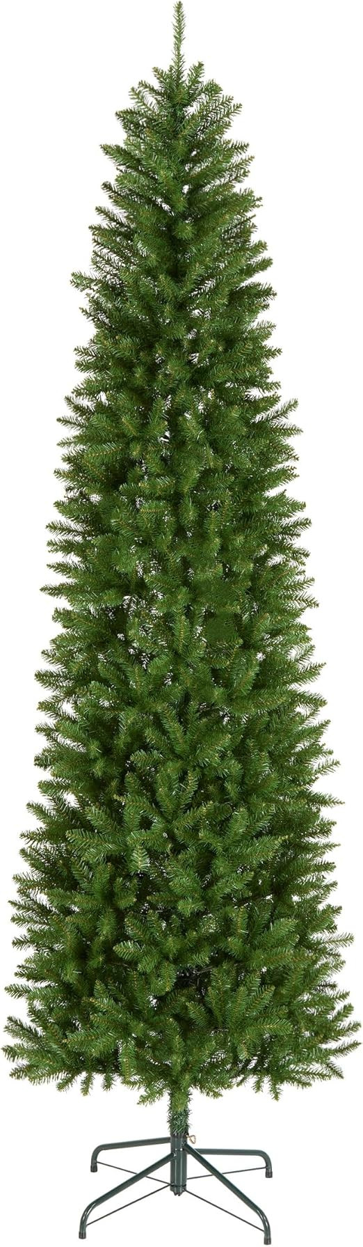 National Tree Company 9 ft Unlit Kingswood Fir Slim Artificial Christmas Tree, 1,443 Tips, Includ... | Amazon (US)