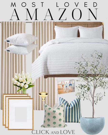 Most loved Amazon home items from last week! Some affordable drapery and pillow covers made the list this week. Plus my favorite gold matted picture frames are still in stock! 🤩

Amazon finds, Amazon home, home decor, bedding, bedding sets, duvet set, quilt set, pillow shams, under $50 bedding, frame set, picture frames, olive tree, pot for faux plant, acrylics frames, gold knob, faux tulips, beige drapery, affordable curtains, drapery panels, Amazon must haves 

#LTKfindsunder50 #LTKhome #LTKfindsunder100