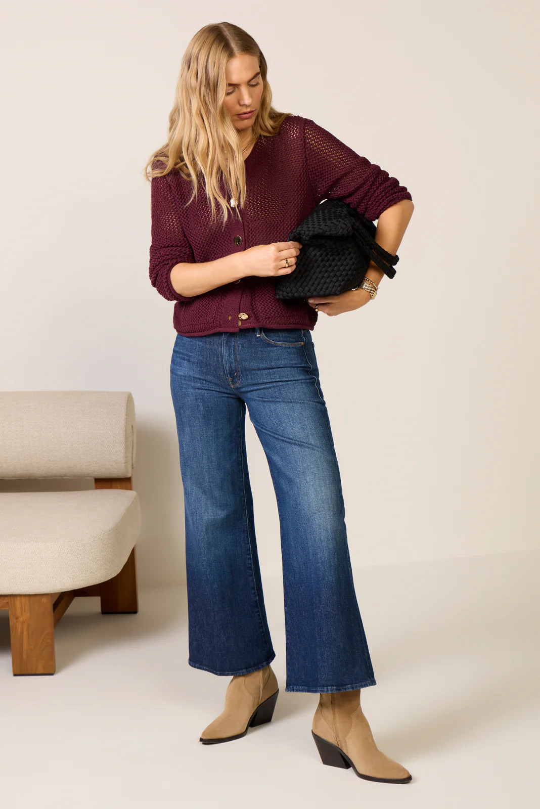 Emery Open Stitch Cardigan | Evereve