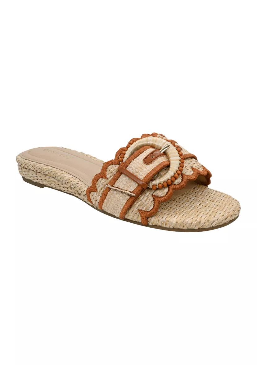 Petra Scallop Trim Sandals | Belk
