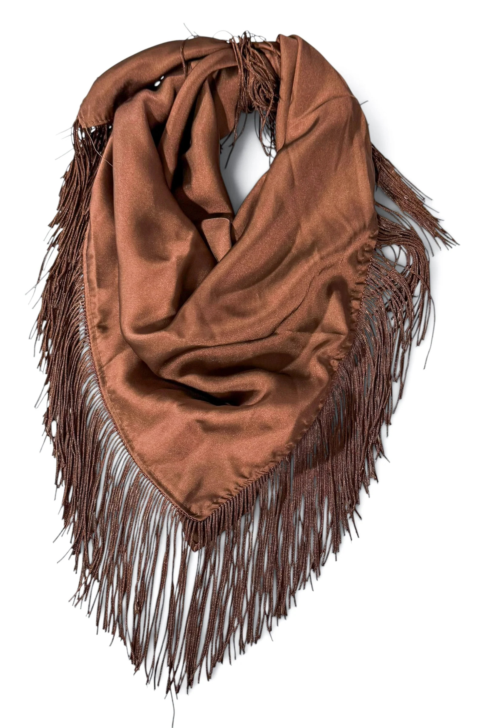 Libby Chocolate Brown Square Scarf Chocolate Brown | The Willow Tree