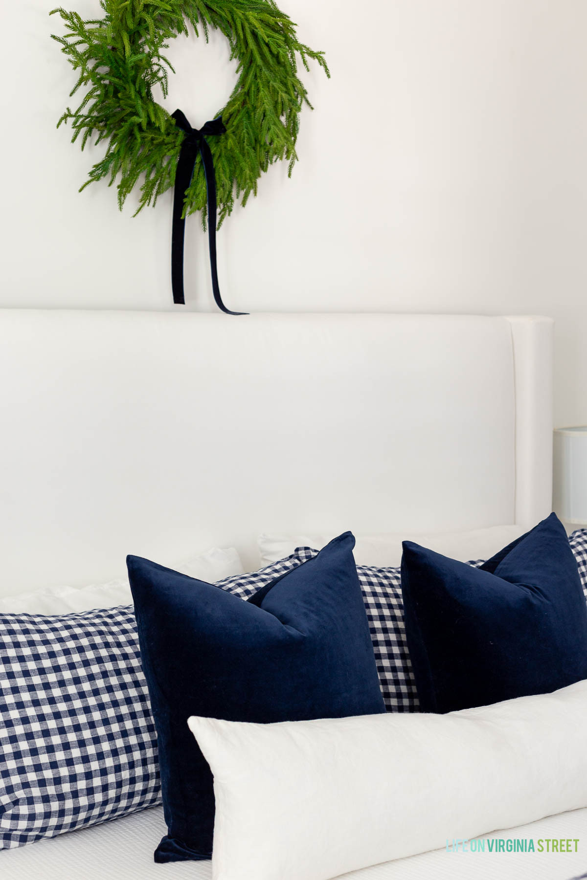 Holiday guest room decor // Ralph Lauren style // wreath // Christmas guest room decor 

 #LTKHoliday #LTKSeasonal #LTKHome