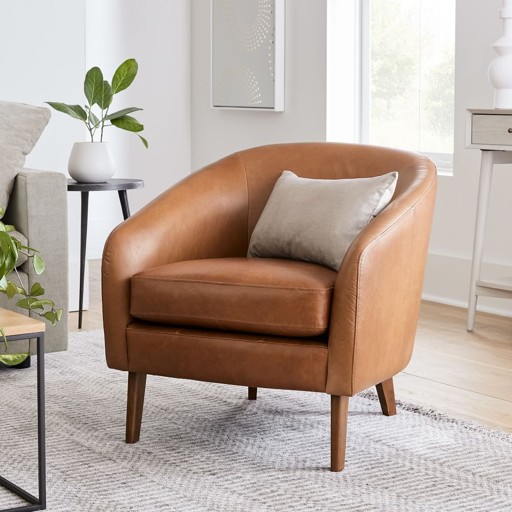 Jonah Leather Chair | West Elm (US)
