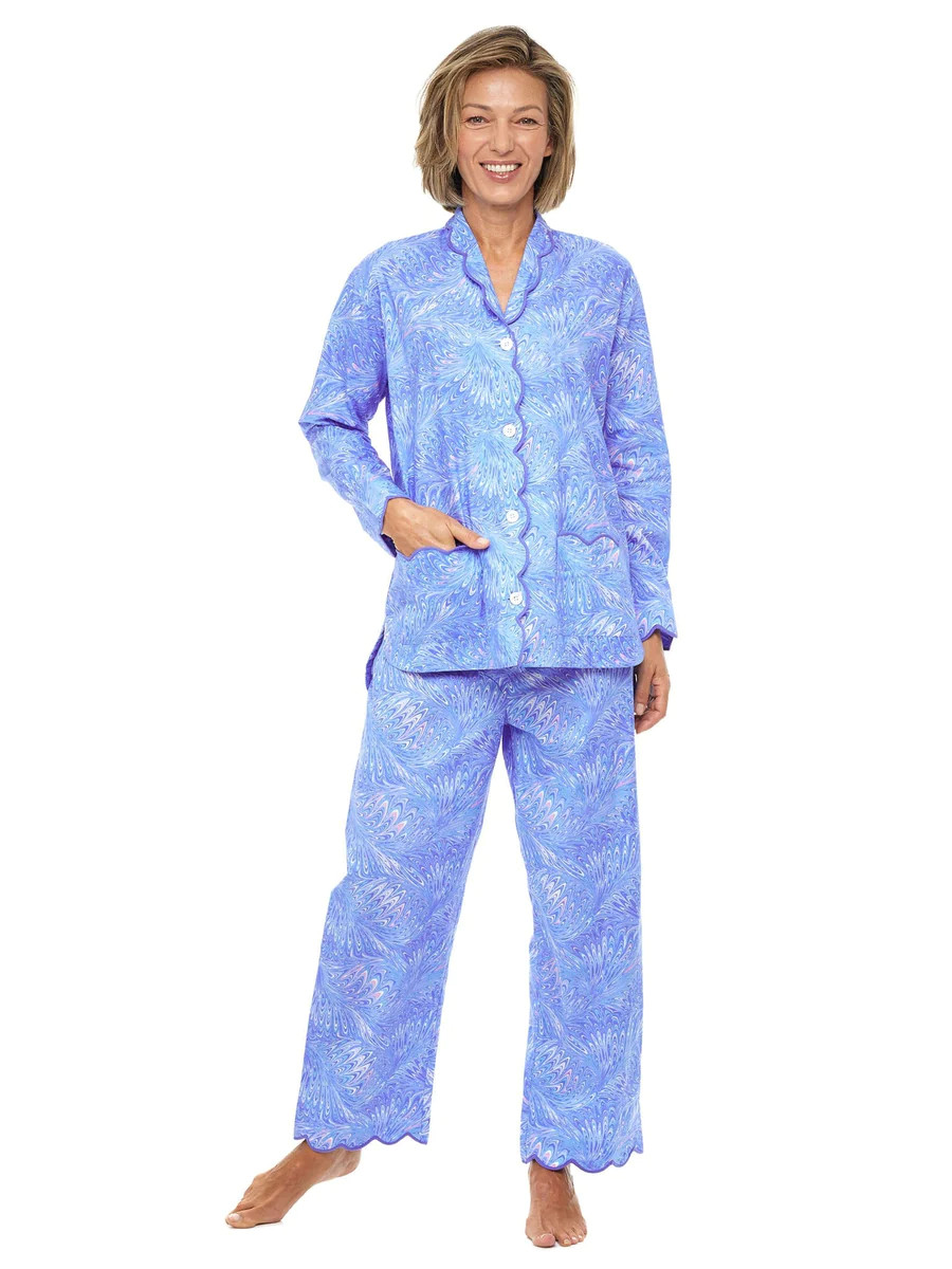 Blue Italian Marble Pajamas | Heidi Carey