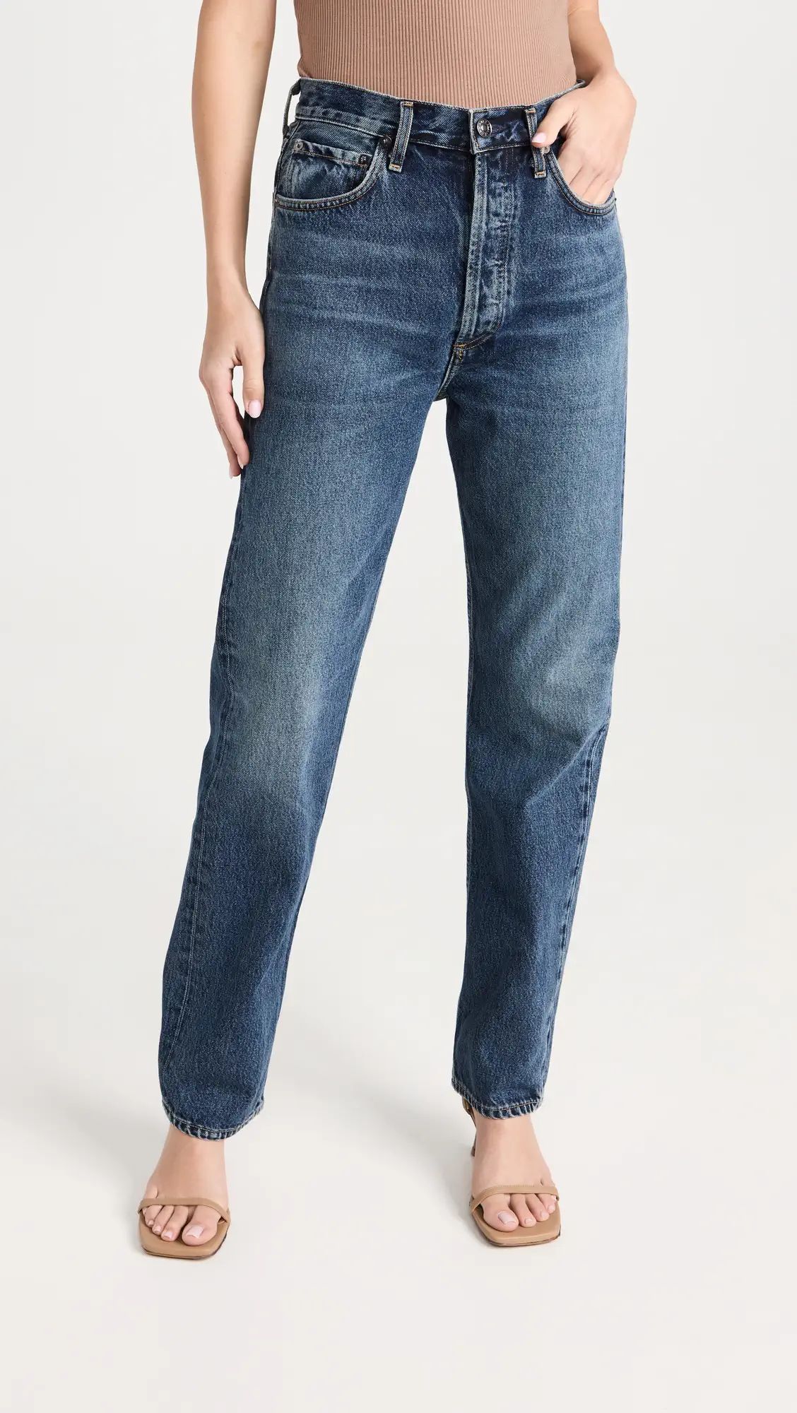 AGOLDE 90s Pinch Waist High Rise Straight Jeans | Shopbop | Shopbop