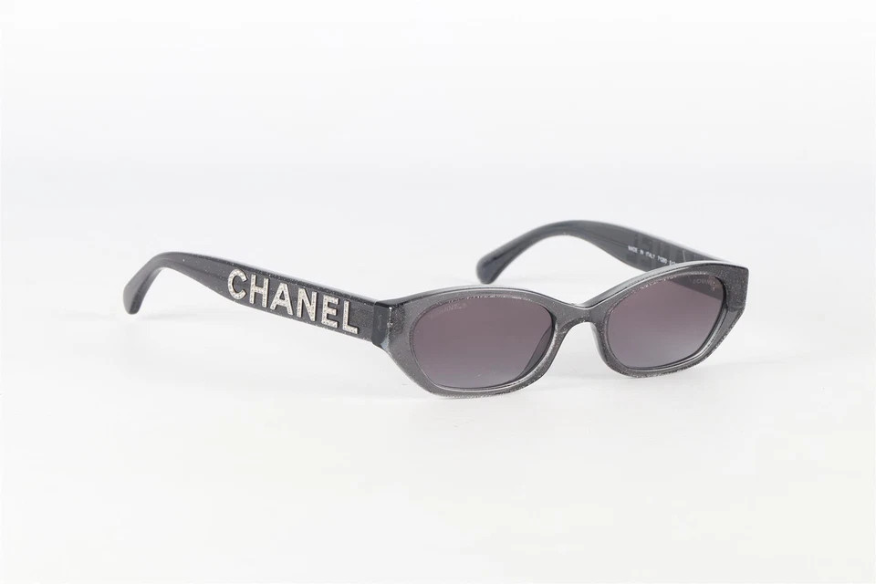 CHANEL GREY 2018 CAT EYE ACETATE SUNGLASSES | eBay UK