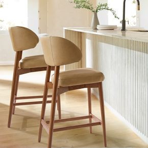 Hyde Leather Bar & Counter Stool | West Elm (US)