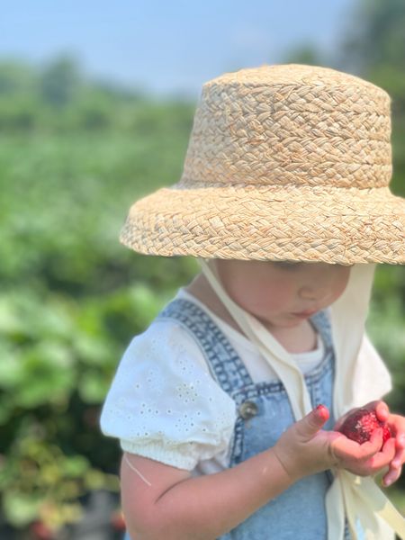 Strawberry pickin’ in the cutest hat 

#LTKFindsUnder100 #LTKKids