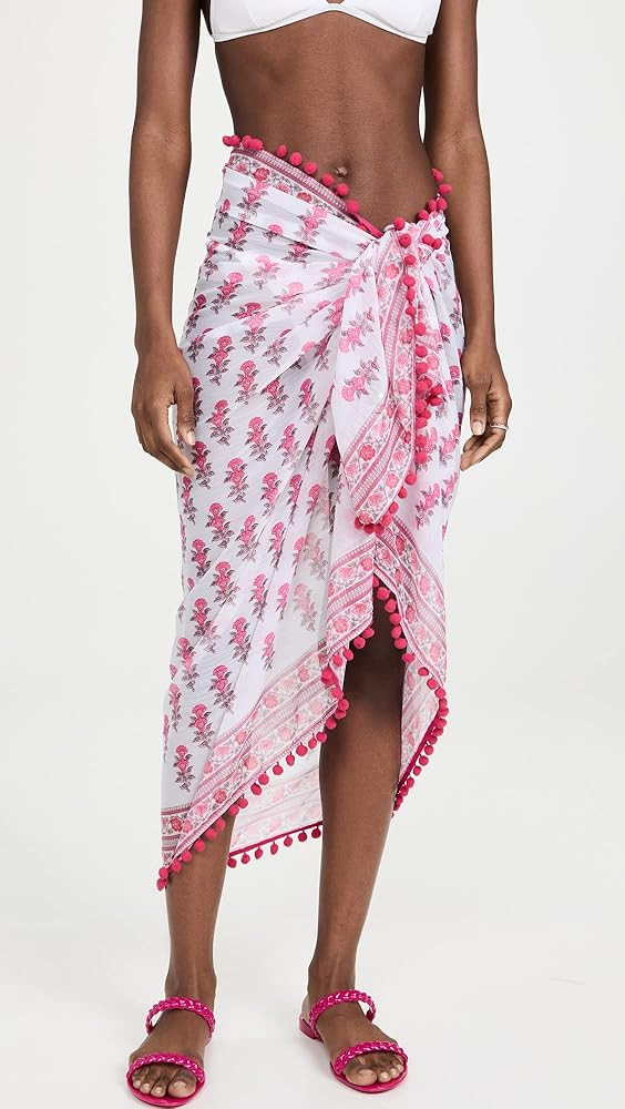 Women's Border Print Sarong | Amazon (US)