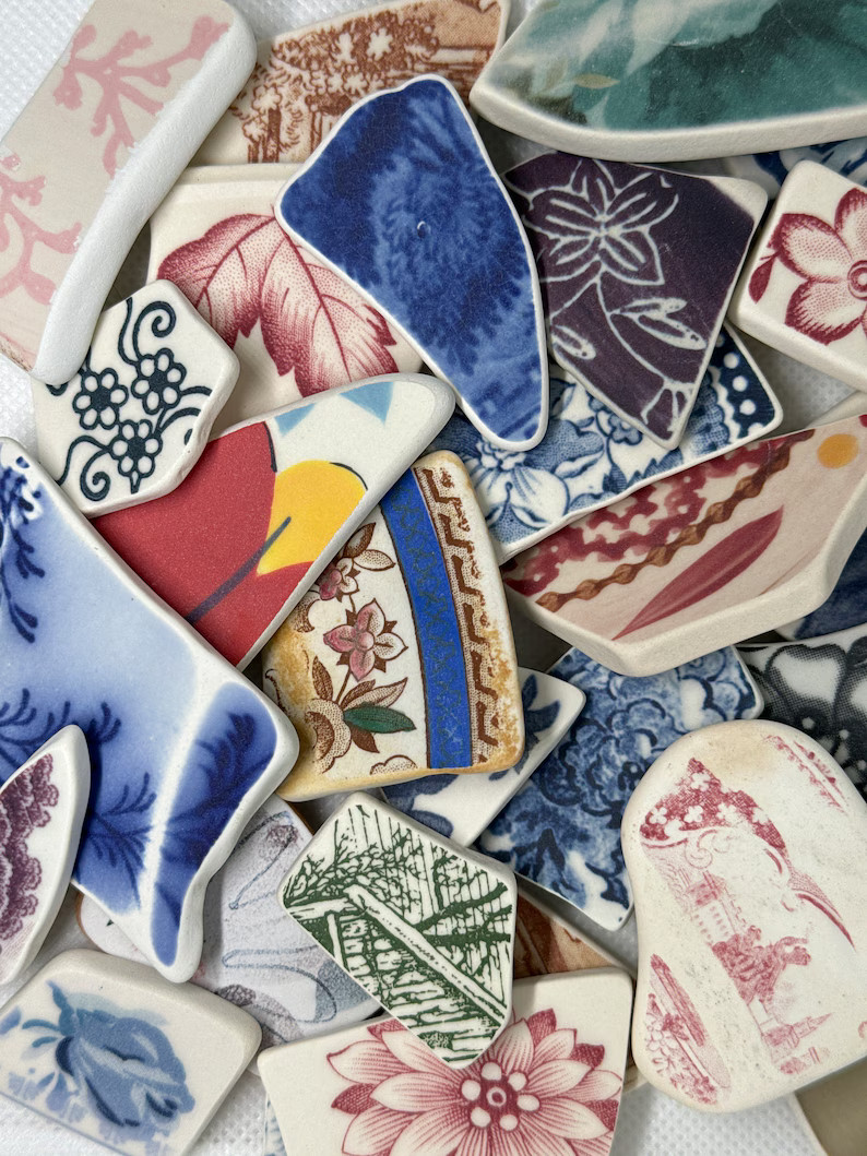 Gorgeous Mix of VINTAGE Tumbled Pottery 25 Pieces / China, Pottery and Porcelain / Pottery for Je... | Etsy (US)