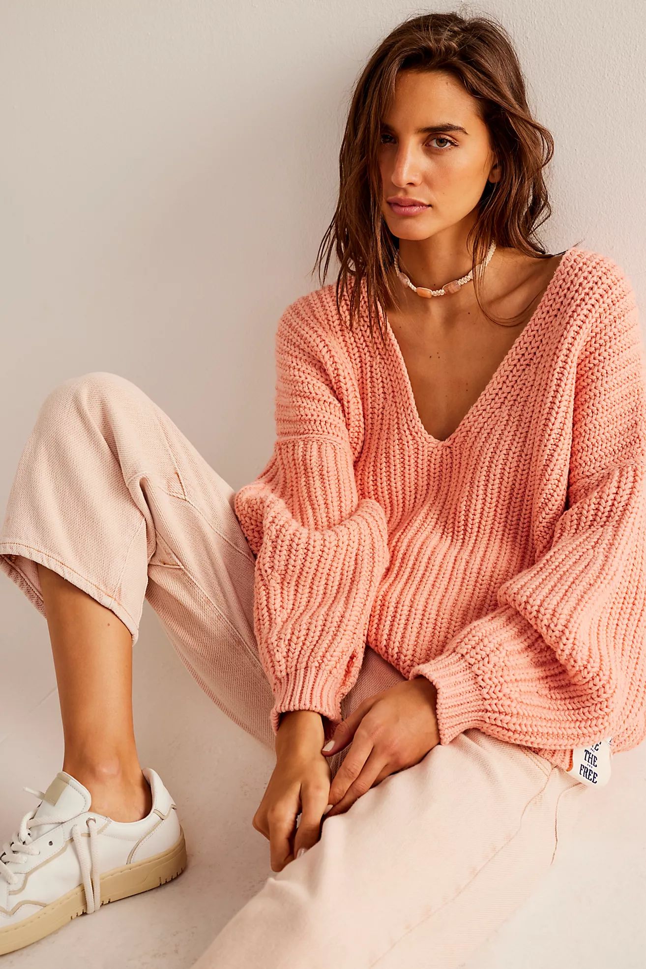 We The Free Cuddle V Neck Sweater | Free People (Global - UK&FR Excluded)