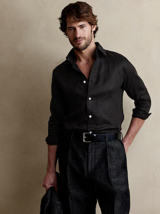 Deserto Linen Dress Shirt | Banana Republic (US)