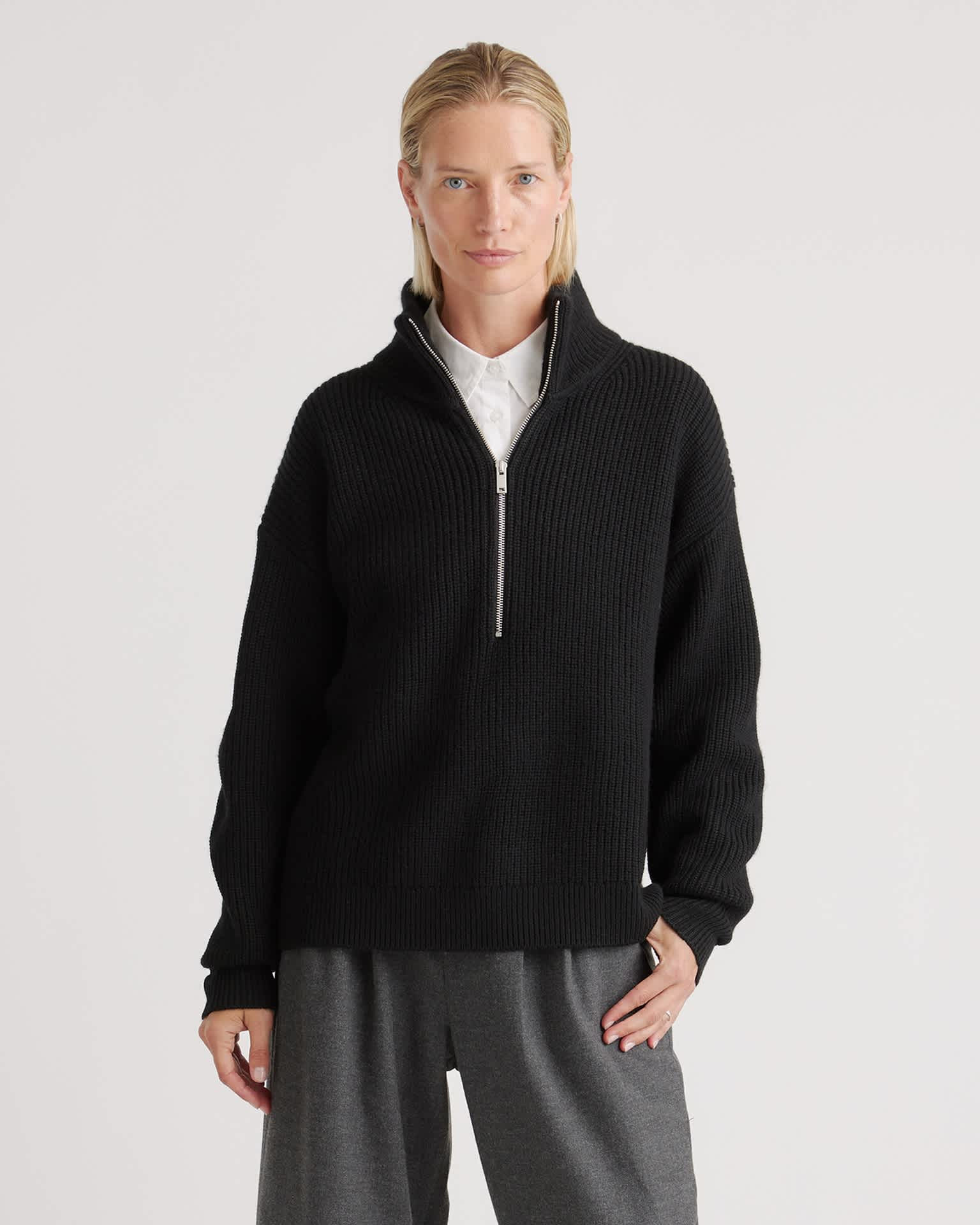 Australian Merino Wool Half Zip Sweater | Quince