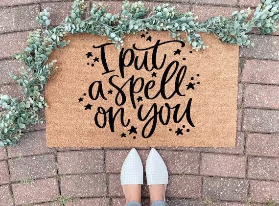 I Put A Spell On You Doormat / Witch Decor/ Halloween / Funny | Etsy | Etsy (CAD)