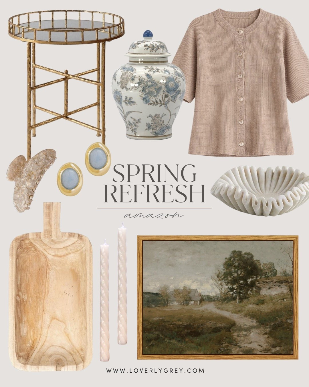 Some spring finds from Amazon! I actually have this short sleeve cardigan and love it! Perfect transitioning piece into spring!

Loverly Grey, Amazon, spring decor, spring finds, home decor 

#LTKSeasonal #LTKHome