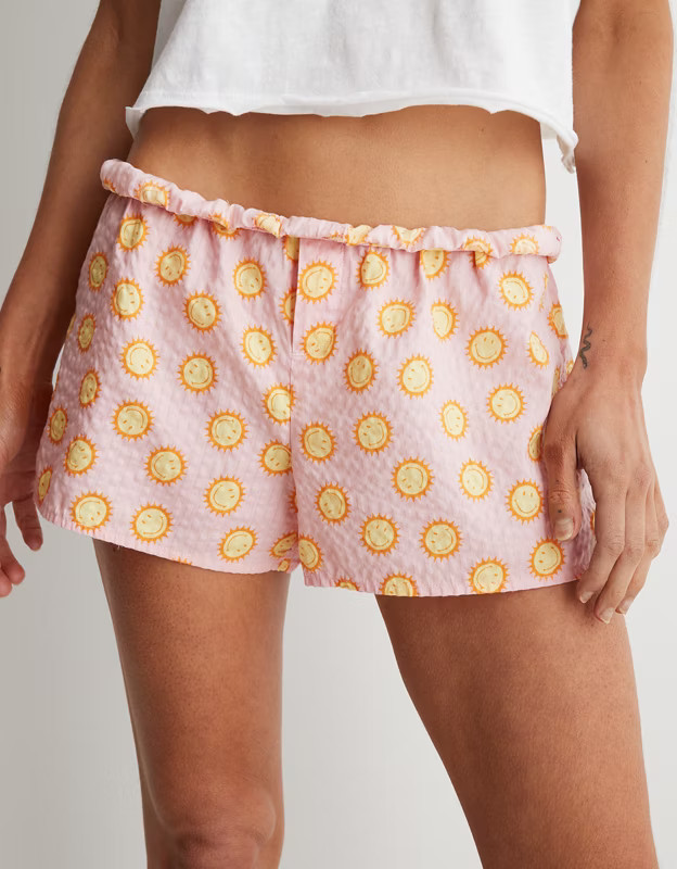 Aerie Smiley® Seersucker Boxer | American Eagle Outfitters (US & CA)