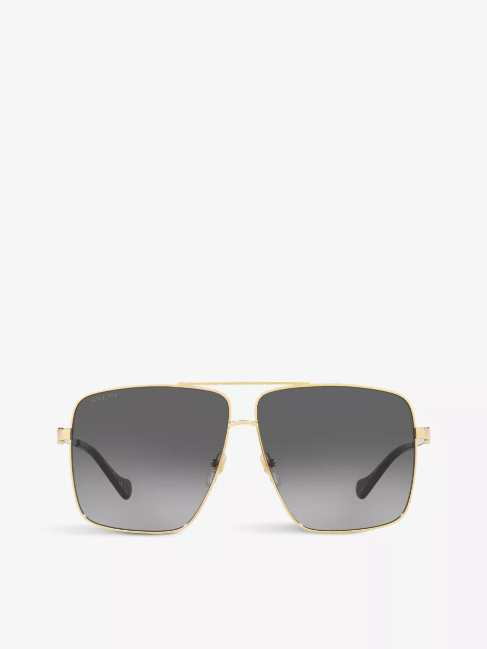 GG1087S metal-frame aviator sunglasses | Selfridges