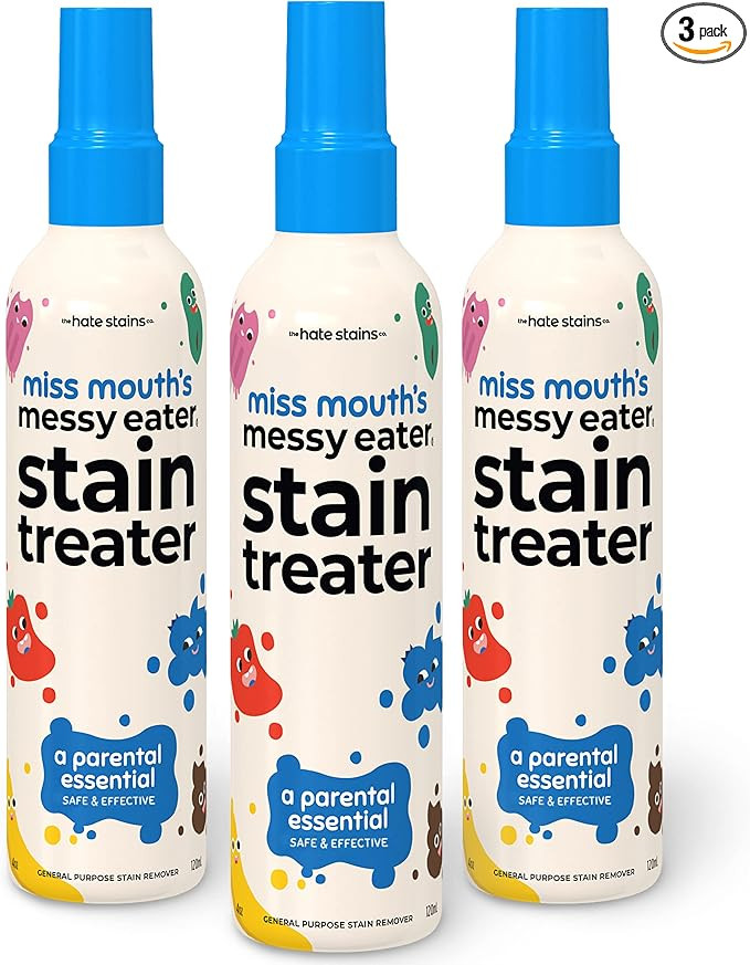 Miss Mouth's Messy Eater Stain Treater Spray - 4oz 3 Pack Stain Remover - Newborn & Baby Essentia... | Amazon (US)