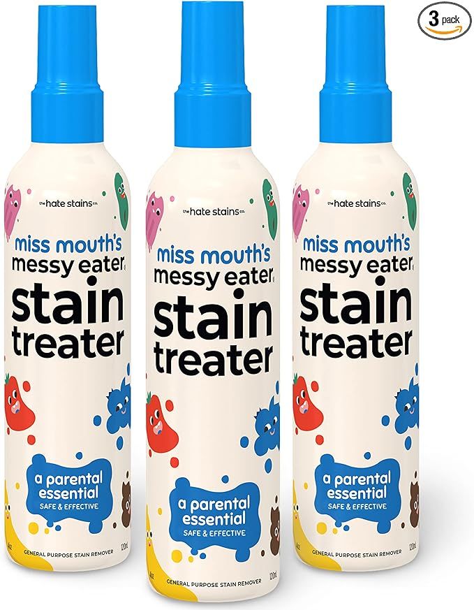 Miss Mouth's HATE STAINS CO Stain Remover for Clothes - 4oz 3 Pack of Newborn & Baby Essentials M... | Amazon (US)
