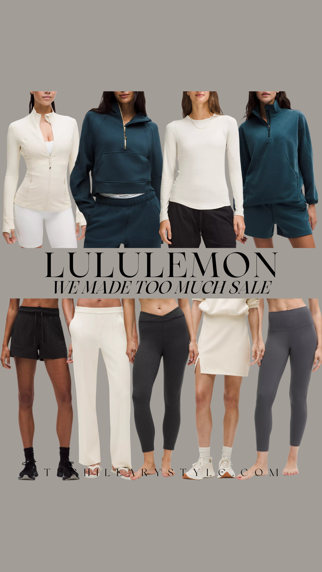 Lululemon We Made Too Much Sale: New Markdowns in Neutral Favorites
Score your favorite high-performance pieces for less during the Lululemon We Made Too Much sale! This week’s drop is a dream for lovers of quiet luxury and warm minimalism, featuring a curated mix of cream, deep teal, and charcoal tones. From the iconic Scuba half-zip and Define jacket to the buttery-soft Align leggings and versatile loungewear, these Lululemon finds are perfect for an elevated athleisure look. Whether you’re refreshing your capsule wardrobe or hunting for the best athleisure deals, these new markdowns won't last long. Shop these Lululemon sale must-haves for the perfect blend of comfort and style.

#TheHillaryStyle #lululemon #lululemonsale #wemade_toomuch #athleisure #quietluxury #capsulewardrobe #minimaliststyle #workoutoutfit #affordableluxury #leggingslove #fashionfinds  

 

#LTKSeasonal #LTKActive #LTKSaleAlert