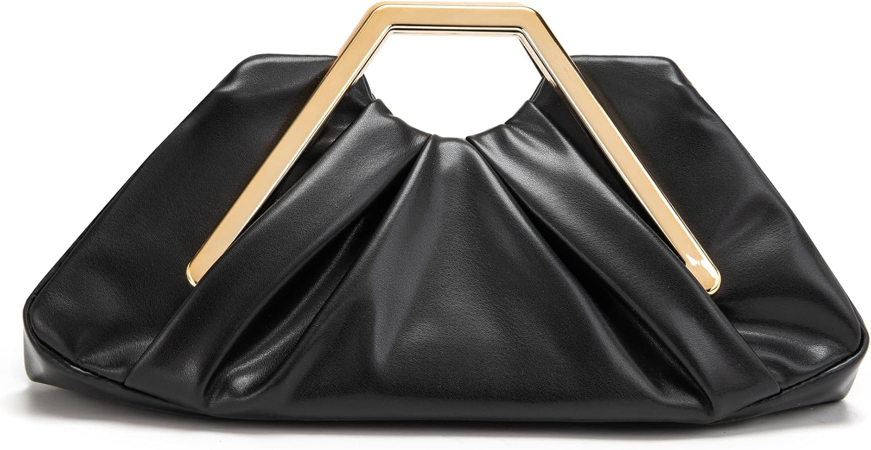 myfriday Elegant Ruched Clutch Purse, Soft Dumpling Evening Bag | Amazon (US)