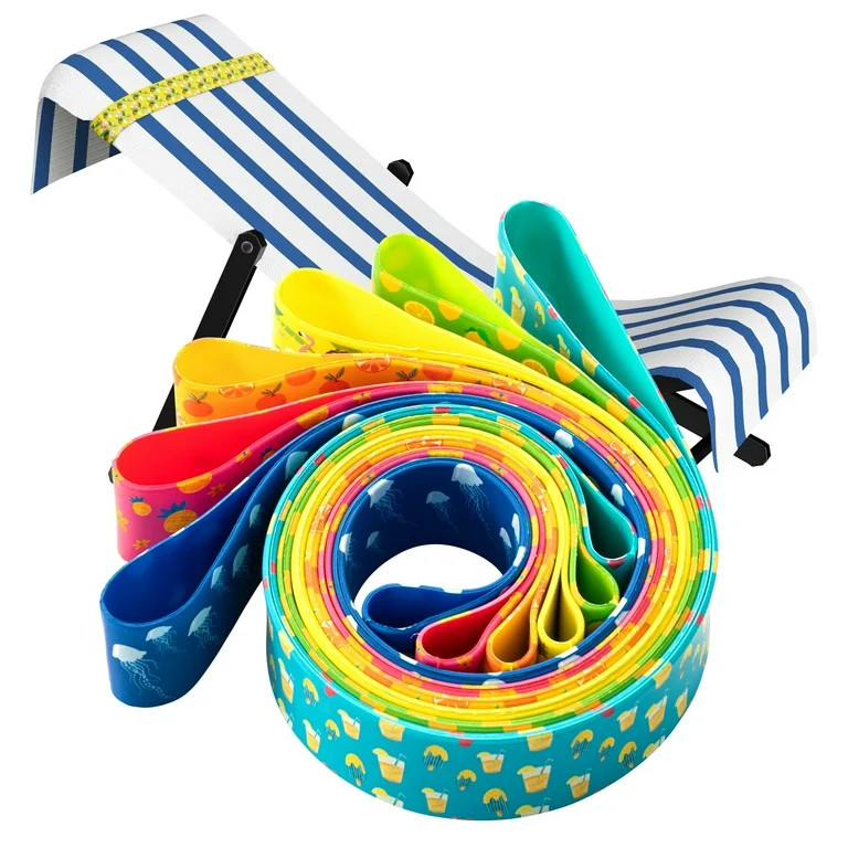 Siaomo Towel Bands(6-Pack), Silicone Rubber Bands,Beach Pool & Cruise Chairs,Extra Durable, No Sn... | Walmart (US)