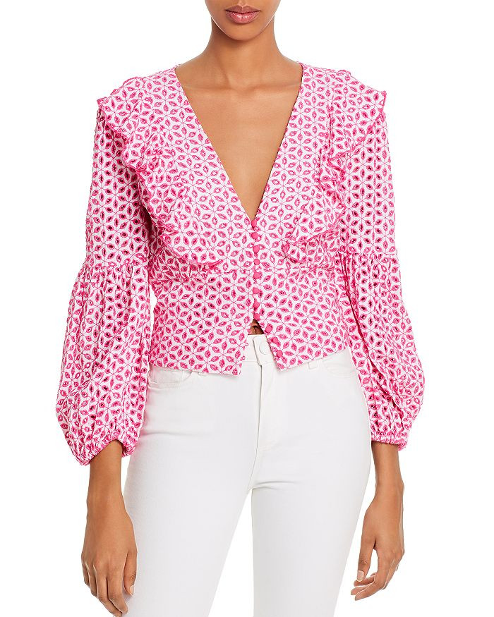 Camille Eyelet Blouse | Bloomingdale's (US)