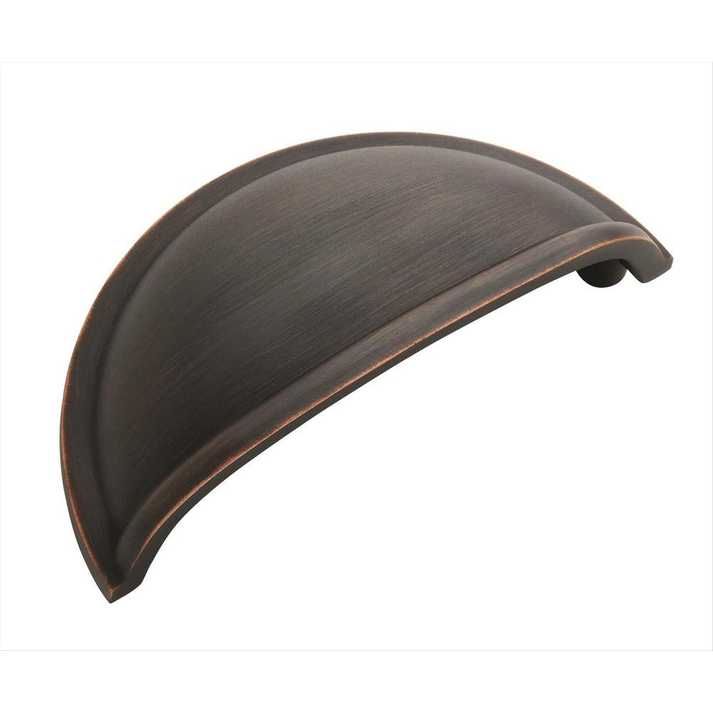 Cup Pulls 3 in. (76 mm) Center-to-Center Oil Rubbed Bronze Cabinet Cup Pull (10-Pack) | The Home Depot