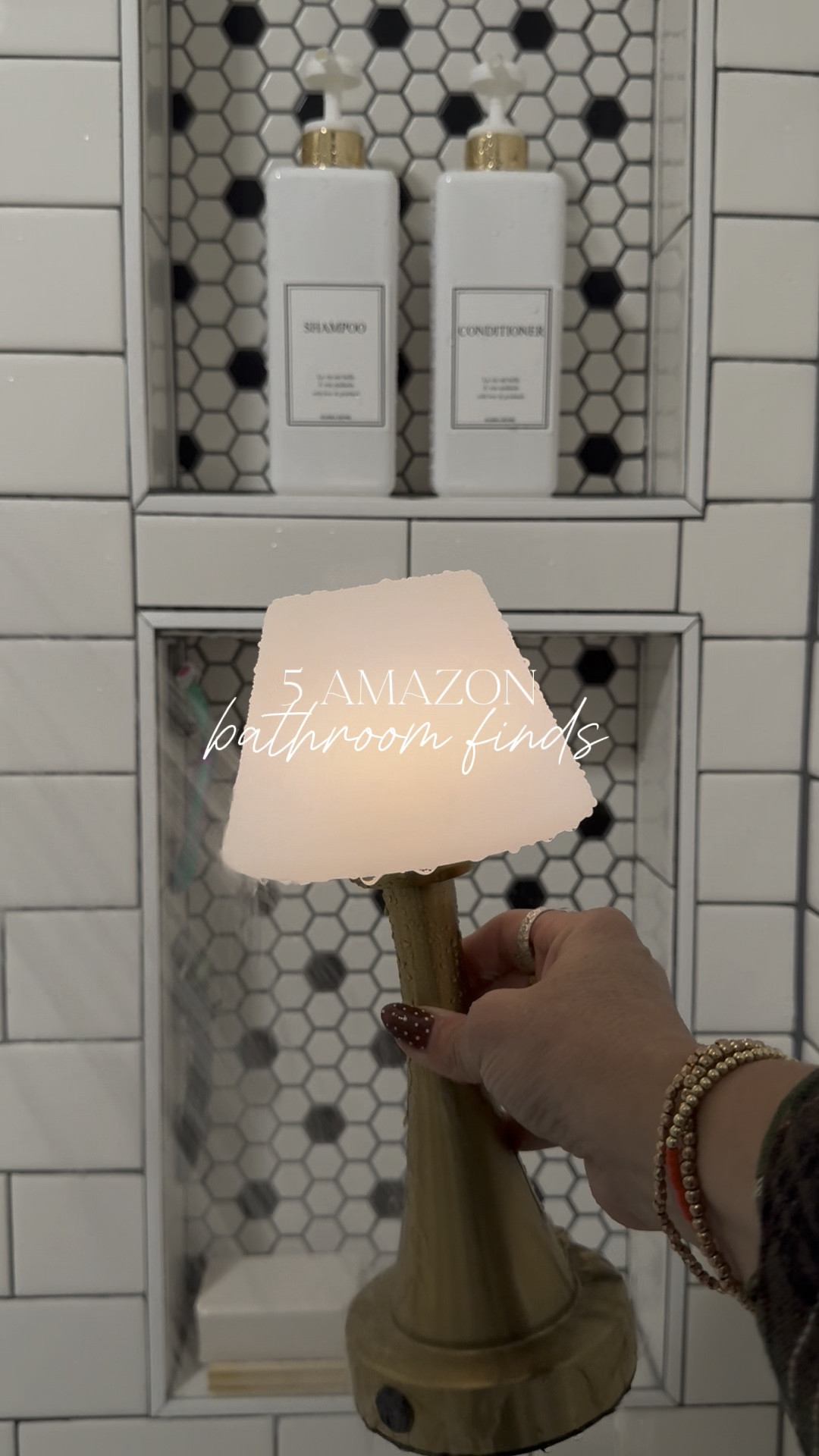 A lady left a comment on our FB tonight saying “I’m sorry but this is dumb” in regards to this lamp…. ummm I actually loooove a good bath by lamplight 🤷‍♀️😂 but also not everyone has a light above their shower/bath so it IS practical. JS!

Sincerely, a weirdo who likes lamp lighting versus the big light 😉😜

#amazonfinds2025 #bathroomfinds #bathroomdecor #bathroomsofinsta #amazonhomefinds 

#LTKHome #LTKselfcare #LTKCyberWeek