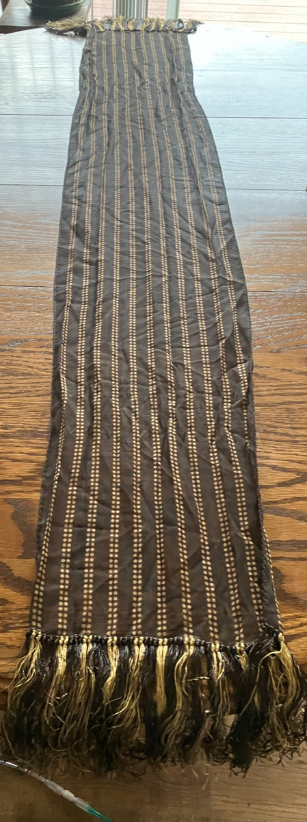 Vintage Annex Corner Authentic  100 Silk Scarf ID 26128 10. 5 x 66 with fringe | eBay US