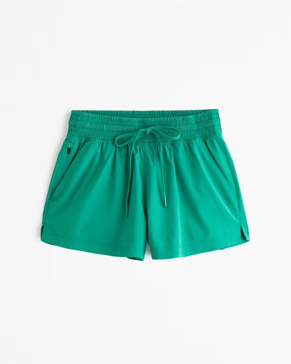 YPB motionTEK High Rise Lined Workout Short | Abercrombie & Fitch (US)