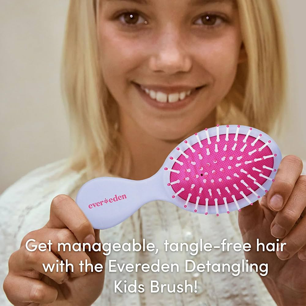 Evereden Kids Detangling Hair Brush: Kids Hair Brush for Detangling Every Hair Type - Mini Hair B... | Amazon (US)