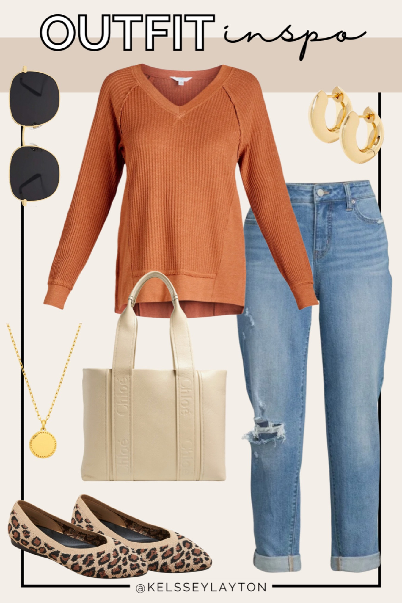 Outfit idea, Walmart outfit, leopard flats, waffle top 

#LTKFindsUnder50 #LTKStyleTip #LTKSeasonal