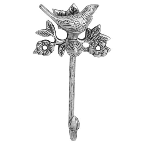Stylentdecor Solid Brass Bird Antique Towel Hook Bathroom Accessories Retro Bathroom Hardware Bird Cloth Hook Wall Mounted Vintage (Brass Chrome) | Amazon (US)