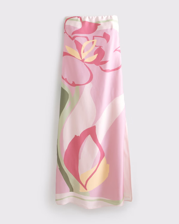 The A&F Julia Strapless Slip Maxi Dress | Abercrombie & Fitch (US)