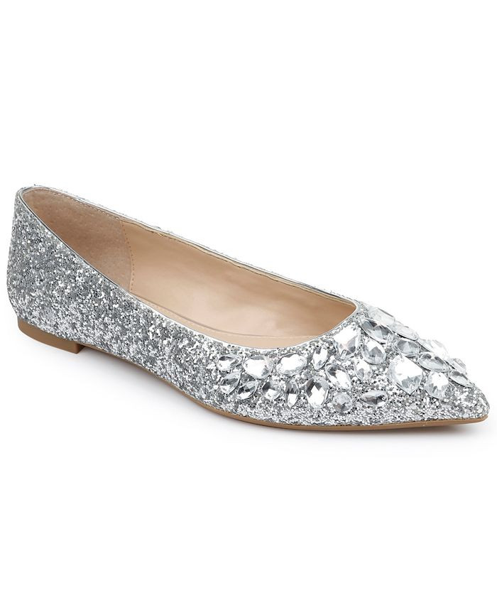Jewel Badgley Mischka Ulanni Flats & Reviews - Flats - Shoes - Macy's | Macys (US)