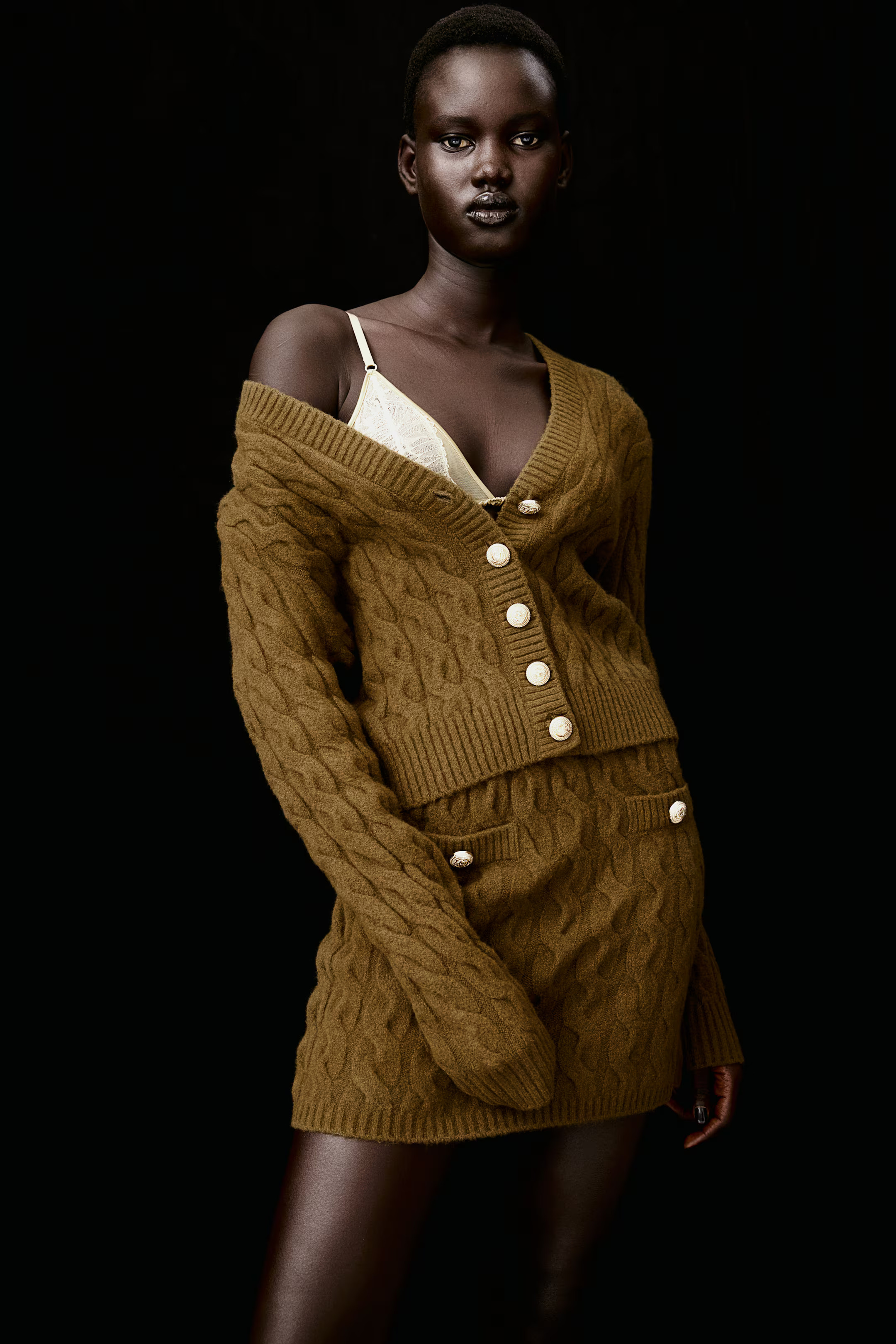 Cable-Knit Mini Skirt | H&M (US + CA)