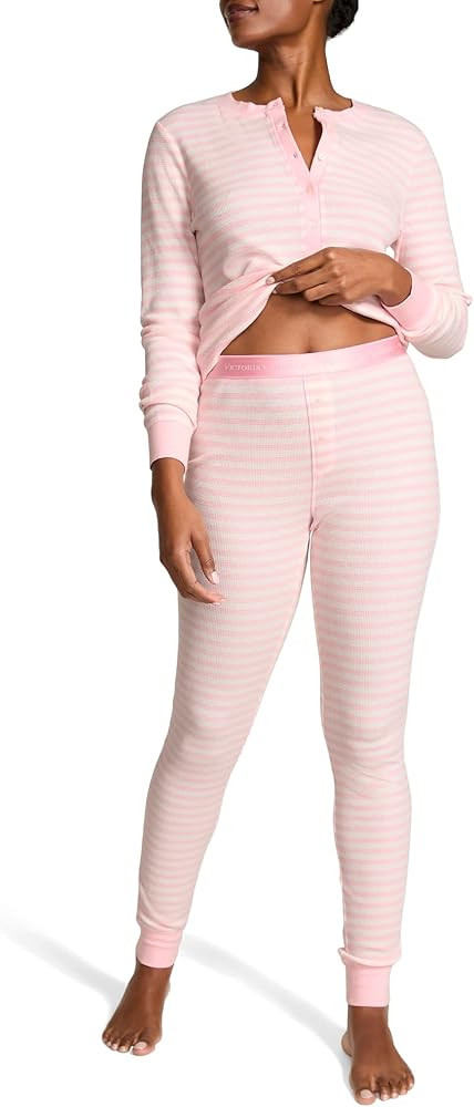 Victoria's Secret Thermal Pajama Set, Long Sleeve Shirt and Pants, Sleepwear for Women (XS-XXL) | Amazon (US)