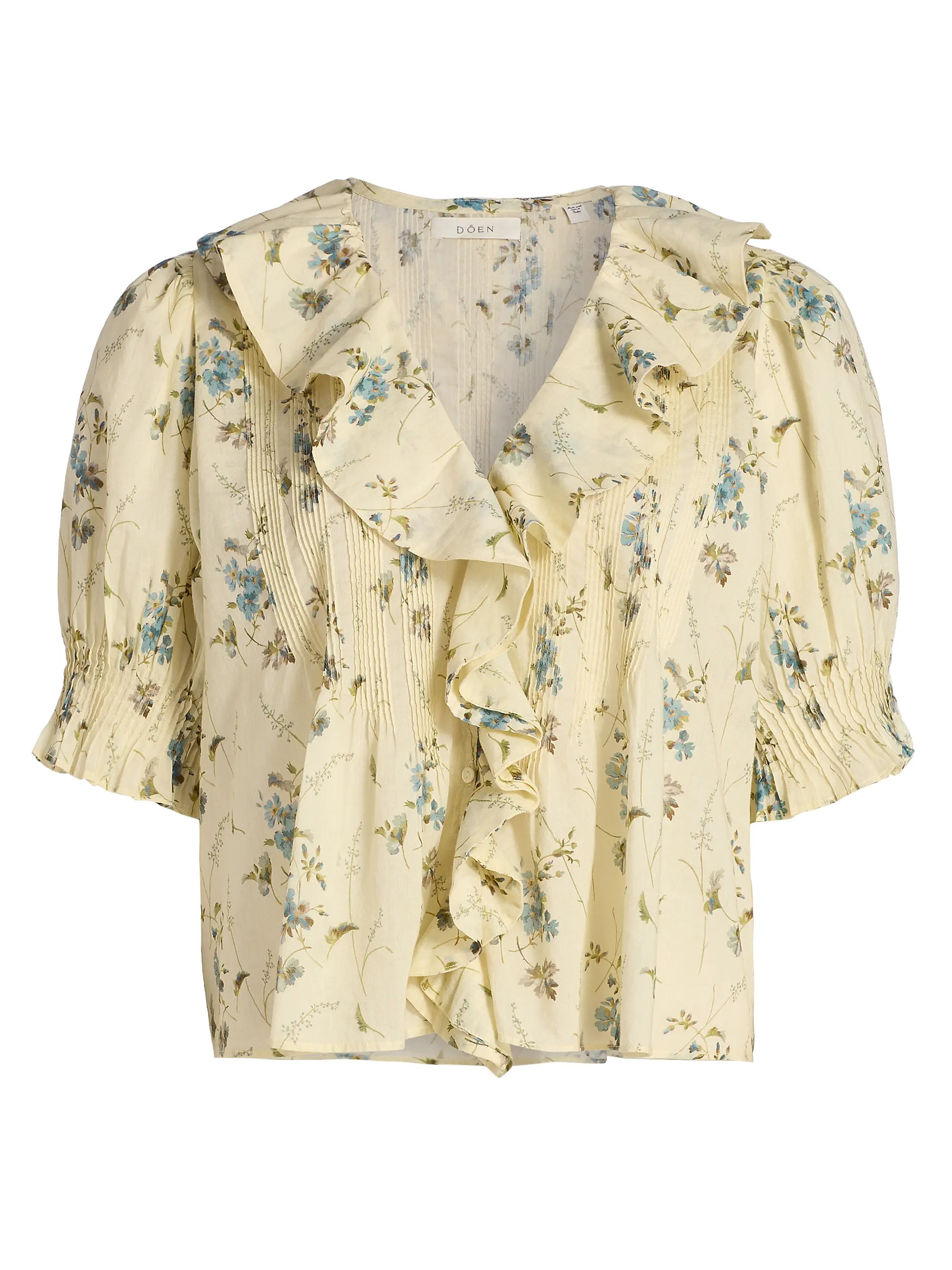 Henri Floral Ruffle Top | Saks Fifth Avenue