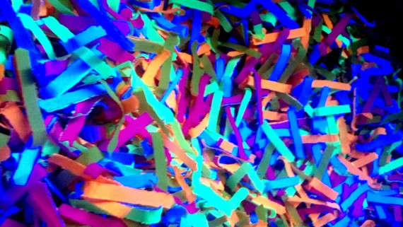 BLACKLIGHT CONFETTI  Multicolor  Bright  Glow  Neon  Uv  | Etsy | Etsy (US)