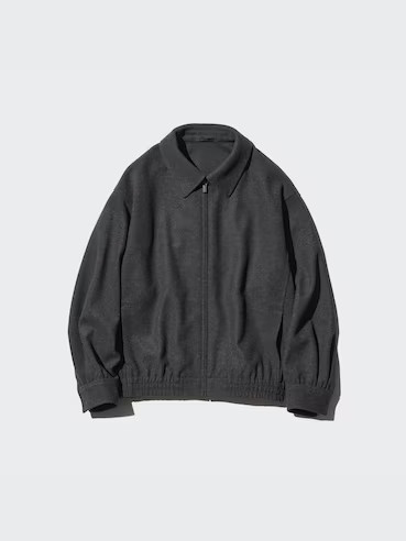 WOMEN'S BRUSHED JERSEY OVERSIZED BLOUSON | UNIQLO AU | Uniqlo Australia