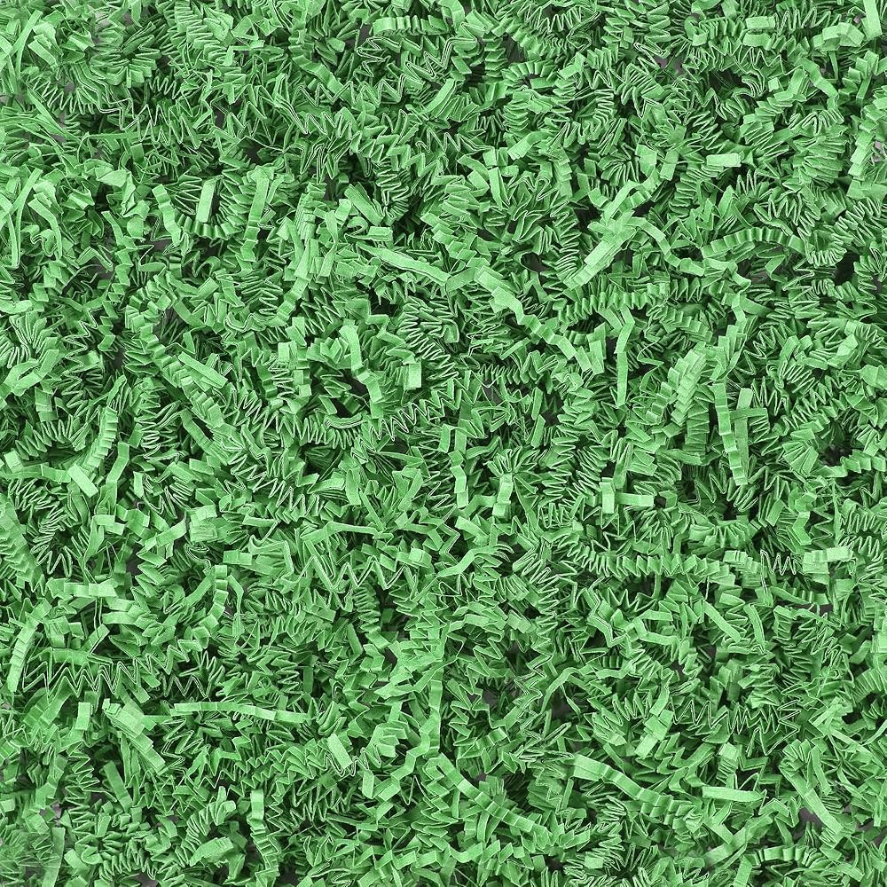 Rupert and Jeoffrey's Trading Co. Crinkle Cut Paper Shred Filler for Gift Baskets (1/2 Lb, Green) | Amazon (US)