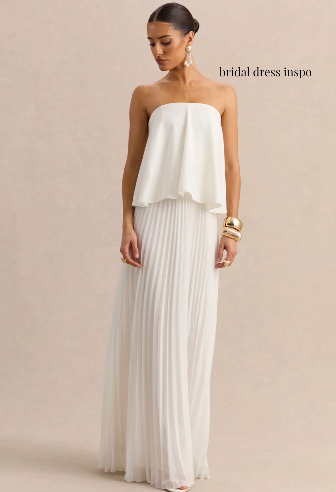 bridal dress | long dress | white dress | long white dress | rehearsal dinner dress | engagement photo dress | bride inspo | 2027 bride | bridal

#LTKWedding