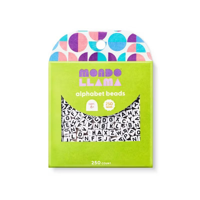 250ct Alphabet Jewelry Beads - Mondo Llama™ | Target
