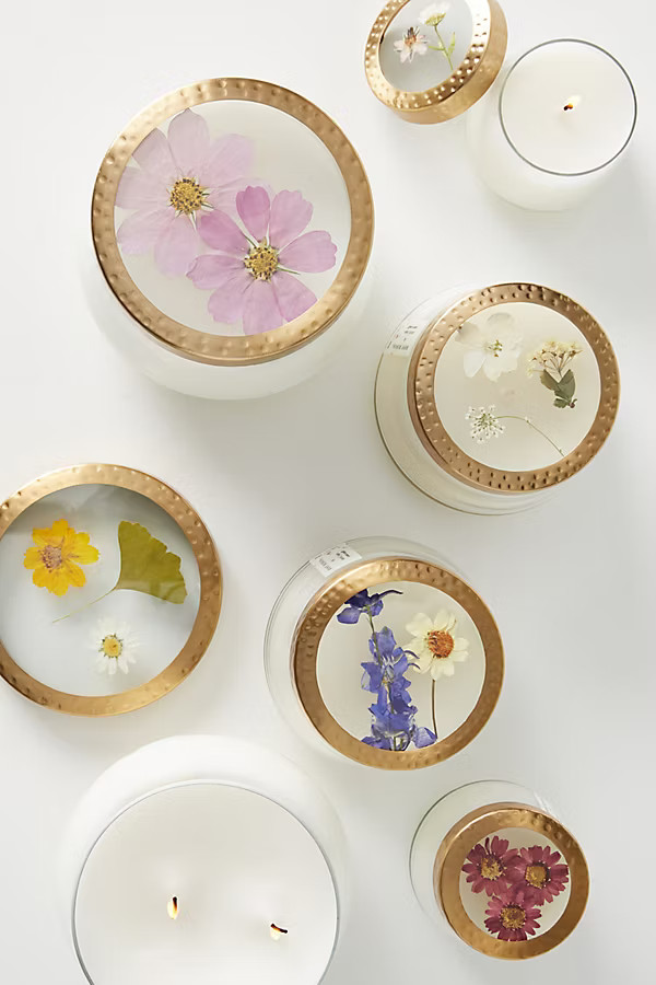 Floral Press Candle | Anthropologie (US)